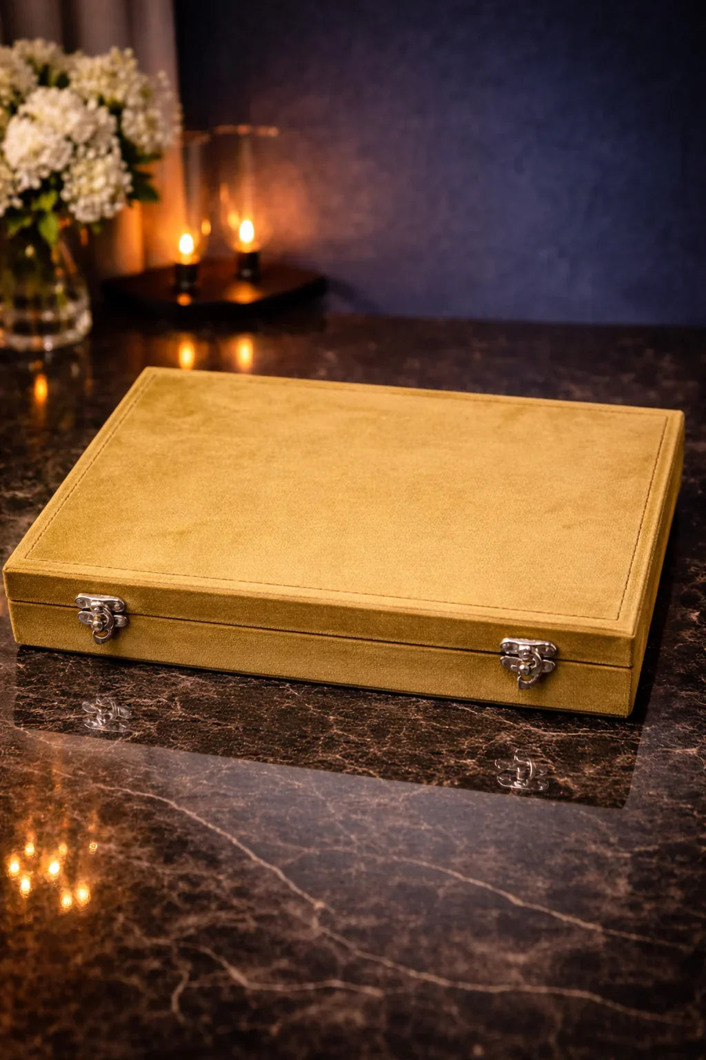 Premium Set Of 12 Oxidized Designer Earrings With Folding Mirror Jewelry Box